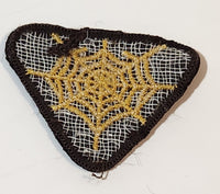 Girl Guide Brownies Spider Web Embroidered Fabric Patch Merit Badge