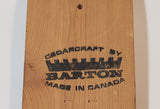 Vintage Barton Cedarcraft Wall Mount Wood Beer Bottle Opener Made in Canada