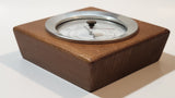 Vintage Airguide Barometer Weather Station Glass Face Wood Cased Made in U.S.A.