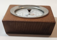 Vintage Airguide Barometer Weather Station Glass Face Wood Cased Made in U.S.A.
