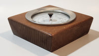 Vintage Airguide Barometer Weather Station Glass Face Wood Cased Made in U.S.A.