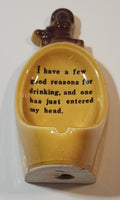 Vintage Good Reasons For Drinking Urinal Shaped Ceramic Ash Tray Made in Japan