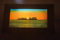 Tropical Island Sunset Lighted Motion and Sound Wall Picture Hanging 9 1/2" x 15"