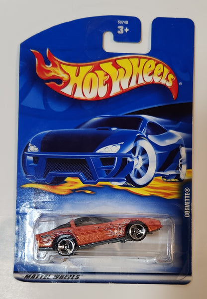 2001 Hot Wheels 1980 Corvette Orange Die Cast Toy Car Vehicle New in Package