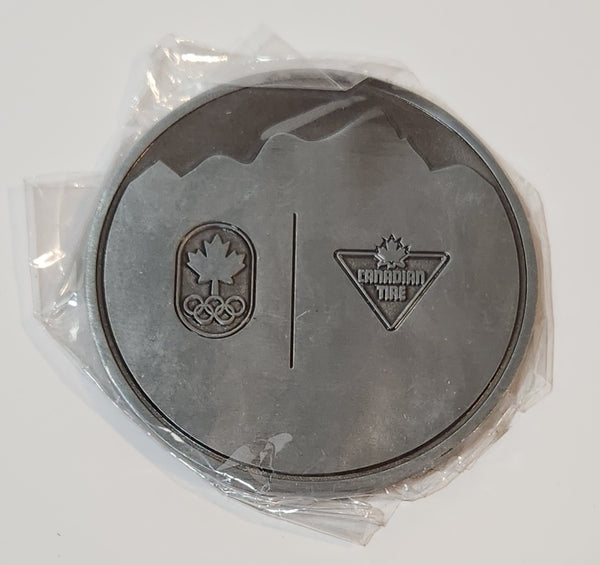 2014 Canadian Tire Sochi Olympics Silver Medal Style Drink Coaster New in Package