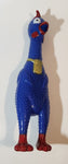 AniMolds Blue Rubber Chicken "Squeeze Me!" 12" Dog Squeeze Play Toy