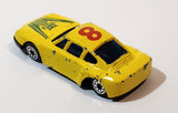 Unknown Brand Porsche 959 #8 Yellow Die Cast Toy Car Vehicle