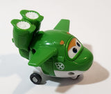 2014 Auldey Super Wings Mira Green Transforming Toy Airplane Figure