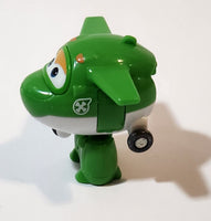 2014 Auldey Super Wings Mira Green Transforming Toy Airplane Figure