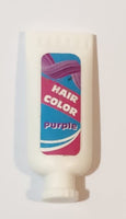 Hair Color Purple Tube Miniature Plastic Play Toy