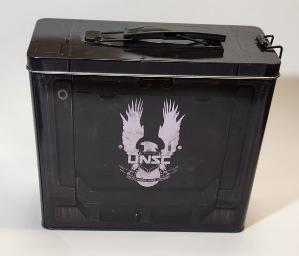2015 Microsoft Halo UNSC United Nations Space Command Ammo Box Style Metal Lunch Box Container