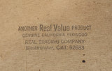 Vintage Real Trading Company BAR 5 1/2" x 9 3/4" Redwood Framed Mirror Sign