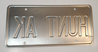Alaska Gold Rush Centennial Novelty Metal Vehicle License Plate Tag HUNT AK