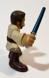 2004 Hasbro LFL Star Wars Galactic Heroes Obi Wan Kenobi 2 1/2" Tall Toy Figure
