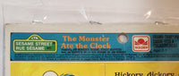 Vintage 1989 Golden CTW Sesame Street The Monster Ate The Clock Frame Tray Puzzle