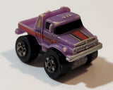 1987 Road Champs Truck Purple Micro Mini Die Cast Toy Car Vehicle