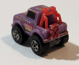 1987 Road Champs 4x4 Truck Purple Micro Mini Die Cast Toy Car Vehicle