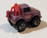 1987 Road Champs 4x4 Truck Purple Micro Mini Die Cast Toy Car Vehicle