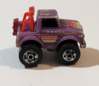 1987 Road Champs 4x4 Truck Purple Micro Mini Die Cast Toy Car Vehicle