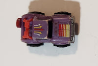 1987 Road Champs 4x4 Truck Purple Micro Mini Die Cast Toy Car Vehicle