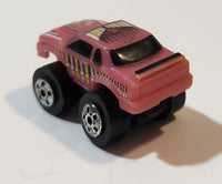 1987 Road Champs Ford Thunderbird Pink Micro Mini Die Cast Toy Car Vehicle