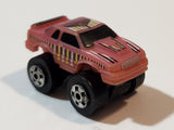 1987 Road Champs Ford Thunderbird Pink Micro Mini Die Cast Toy Car Vehicle