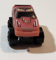 1987 Road Champs Ford Thunderbird Pink Micro Mini Die Cast Toy Car Vehicle