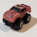 1987 Road Champs Ford Thunderbird Pink Micro Mini Die Cast Toy Car Vehicle