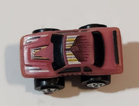 1987 Road Champs Ford Thunderbird Pink Micro Mini Die Cast Toy Car Vehicle