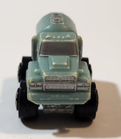 1987 Road Champs Tanker Truck Blue Micro Mini Die Cast Toy Car Vehicle