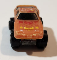 1987 Road Champs Porsche 944 Orange Micro Mini Die Cast Toy Car Vehicle