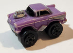 1987 Road Champs '57 Chevy Purple Micro Mini Die Cast Toy Car Vehicle