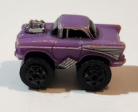 1987 Road Champs '57 Chevy Purple Micro Mini Die Cast Toy Car Vehicle