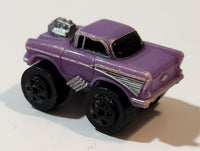 1987 Road Champs '57 Chevy Purple Micro Mini Die Cast Toy Car Vehicle