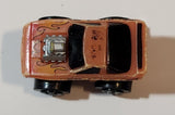 1987 Road Champs Corvette Orange Micro Mini Die Cast Toy Car Vehicle