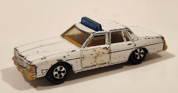 Vintage Warner Bro. ERTL Dukes of Hazzard 1980 Pontiac Bonneville Sheriff Police Cop White Die Cast Toy Car Vehicle