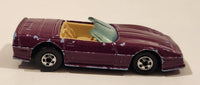 1990 Hot Wheels Color Racers II '83 Custom Corvette Convertible Purple Blue Die Cast Toy Car Vehicle