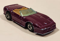 1990 Hot Wheels Color Racers II '83 Custom Corvette Convertible Purple Blue Die Cast Toy Car Vehicle