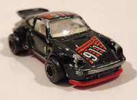 Vintage Majorette No. 209 Porsche 911 Turbo Black 1/57 Scale Die Cast Toy Car Vehicle with Opening Doors