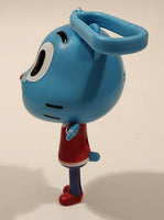 2018 McDonald's TBS Europe The Amazing World of Gumball 4" Tall Watterson Gumball Blue Cat Character Plastic Toy Figure with Clip