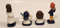 1995 Tetley Tea Head Gaffer, Teana, Sydney, and Clarence2 1/8" to 3 1/4" Resin Promotional Figurine Set of 4