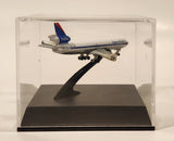 New Ray Delta Airlines McDonnell Douglas MD - 11 1/850 Scale Die Cast Toy Airplane in Display Case