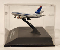 New Ray Delta Airlines McDonnell Douglas MD - 11 1/850 Scale Die Cast Toy Airplane in Display Case