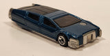 2002 Hot Wheels First Editions Syd Mead's Sentinel 400 Limo Metallic Dark Teal Die Cast Toy Limousine Car Vehicle