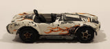 1999 Hot Wheels Show Biz Shelby Classic Cobra Convertible White Die Cast Toy Car Vehicle with Opening Hood