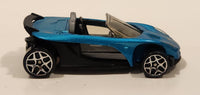 2002 Hot Wheels Lotus Elise 340R Metallic Satin Blue Die Cast Toy Car Vehicle