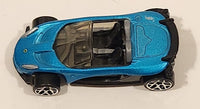 2002 Hot Wheels Lotus Elise 340R Metallic Satin Blue Die Cast Toy Car Vehicle