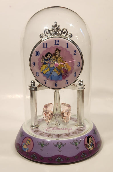 Disney Princess White and Pink Porcelain and Glass Anniversary Dome Clock Not Working