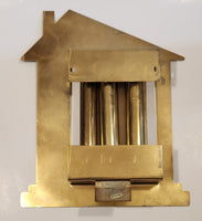 Vintage First National Bank Brass Tone Metal Money Counter