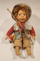 Boy Fisherman 9" Tall Porcelain Doll